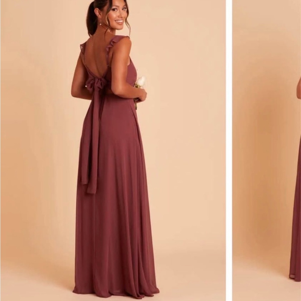 Birdy Grey Doris Chiffon Dress in Rosewood